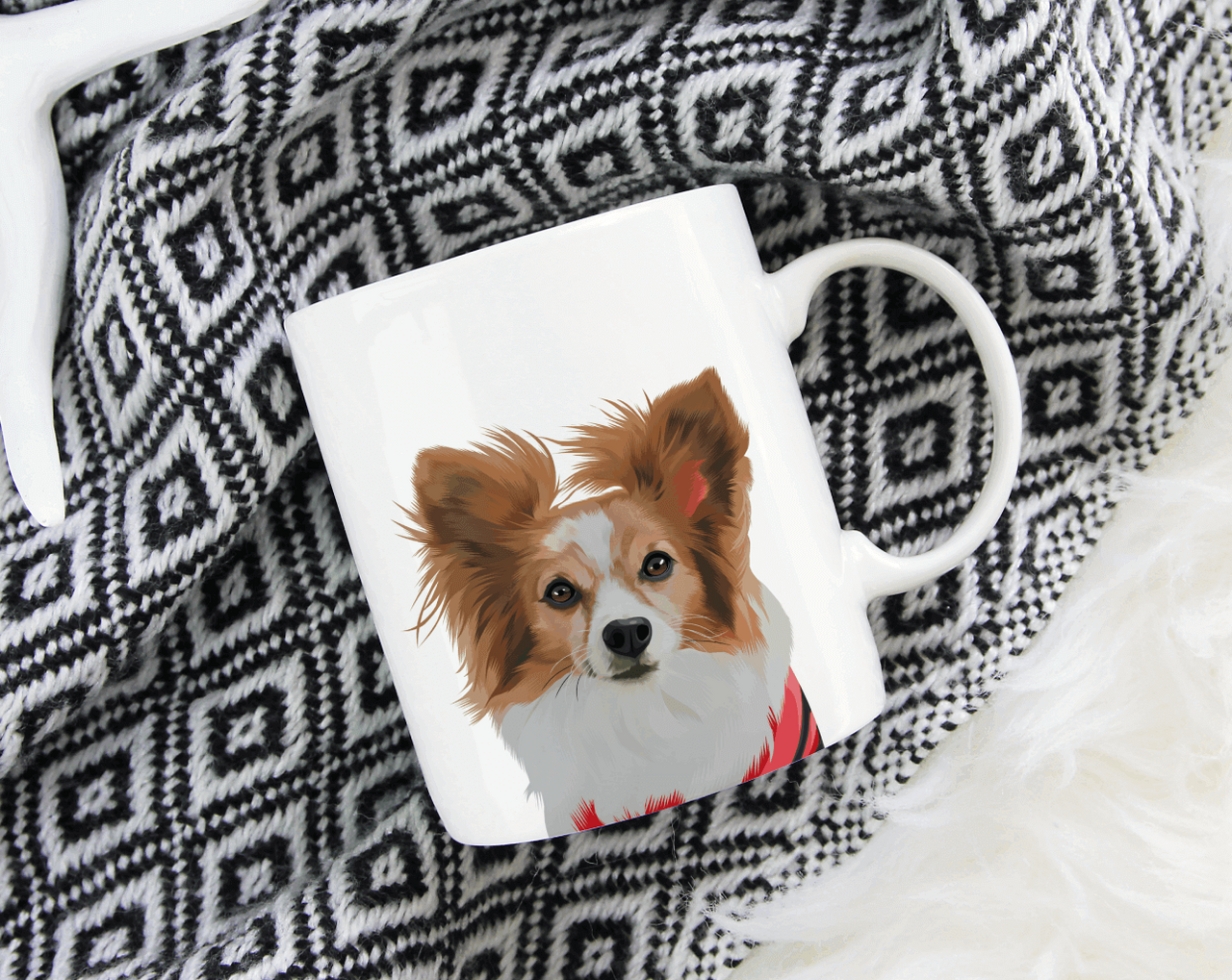 Custom Dog Mug Furiendship Personalized Portrait
