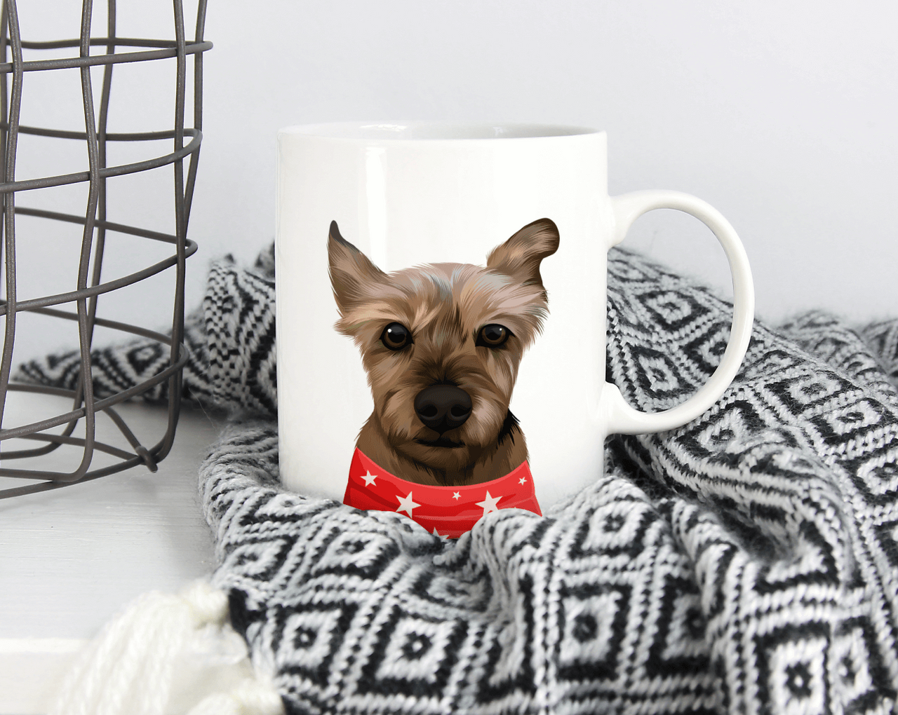 Custom Dog Art Print Mug - Furiendship