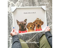 Thumbnail for Multiple pet portrait from photos - Furiendship