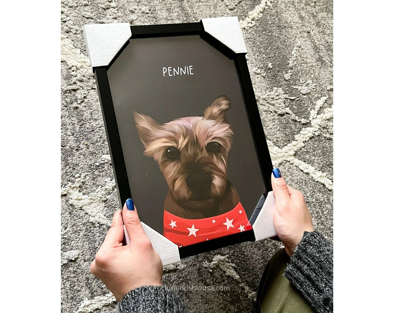 Custom single pet portrait at Furiendship