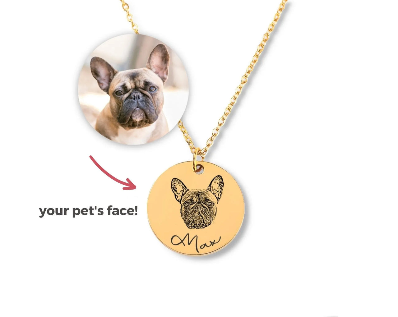 Custom Pet Photo Necklace Furiendship