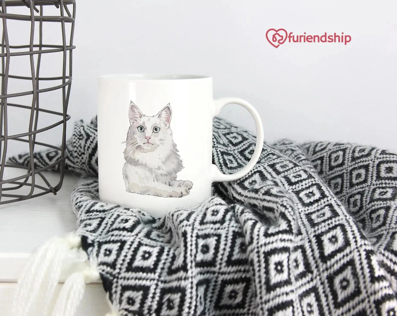 Turkish Angora Cat Mug - Furiendship