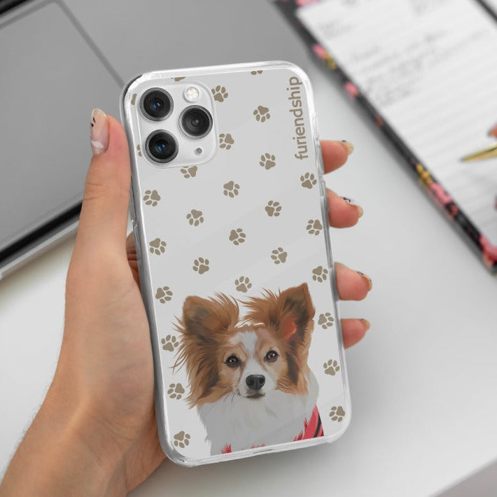 Furiendship funda personalizada para teléfono con foto de perro