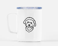 Thumbnail for Custom Pet Portrait Travel Mug w/ Lid 10 oz. - Furiendship