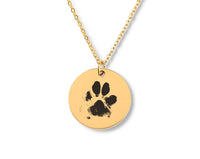 Thumbnail for Custom Real Paw Print Necklace
