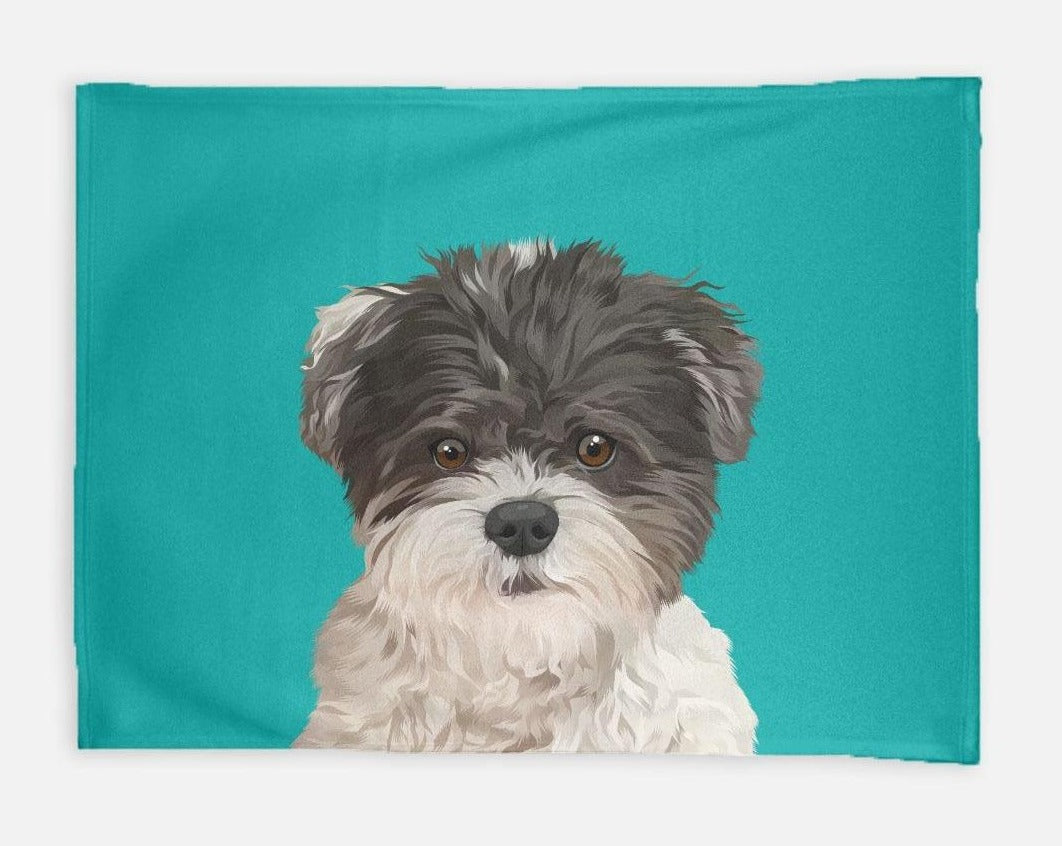 Custom Pet Art Fleece Blanket - Furiendship