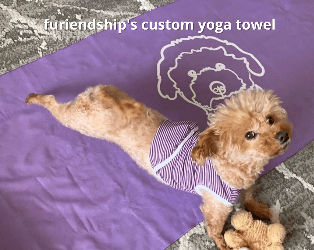Custom Pet Art Yoga Mat Towel - Furiendship