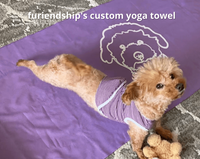 Thumbnail for Custom Pet Art Yoga Mat Towel - Furiendship