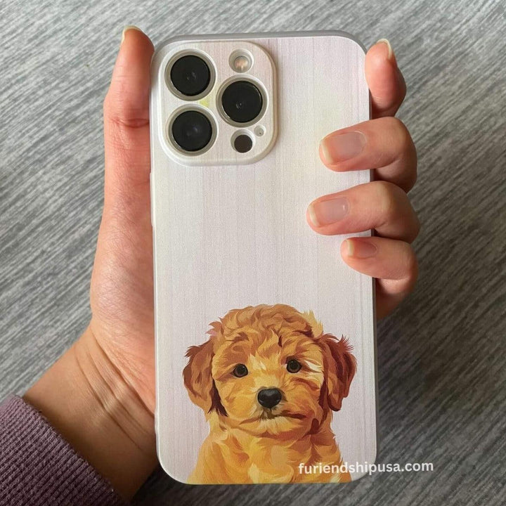 Custom Dog Phone Case Boho Pet Portrait iPhone Case Furiendship