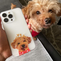 Thumbnail for Custom Pet Portrait Phone Case for iPhone - Furiendship