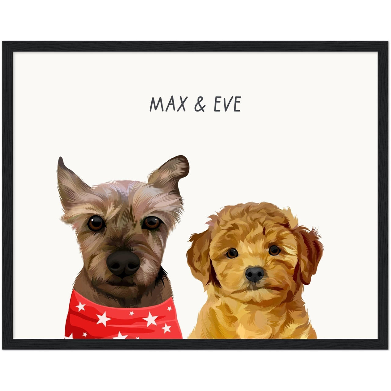 Custom Two Pet Portrait - Furiendship