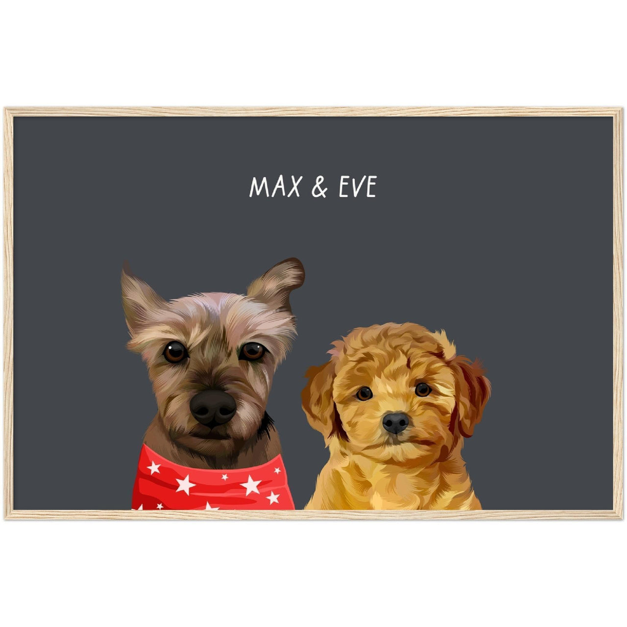 Custom Two Pet Portrait - Furiendship