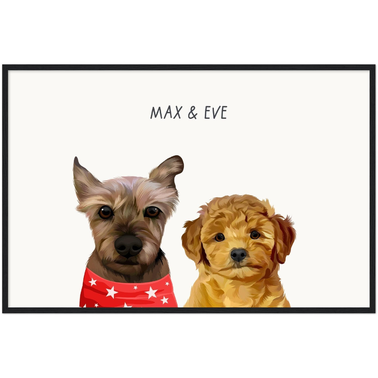 Custom Two Pet Portrait - Furiendship