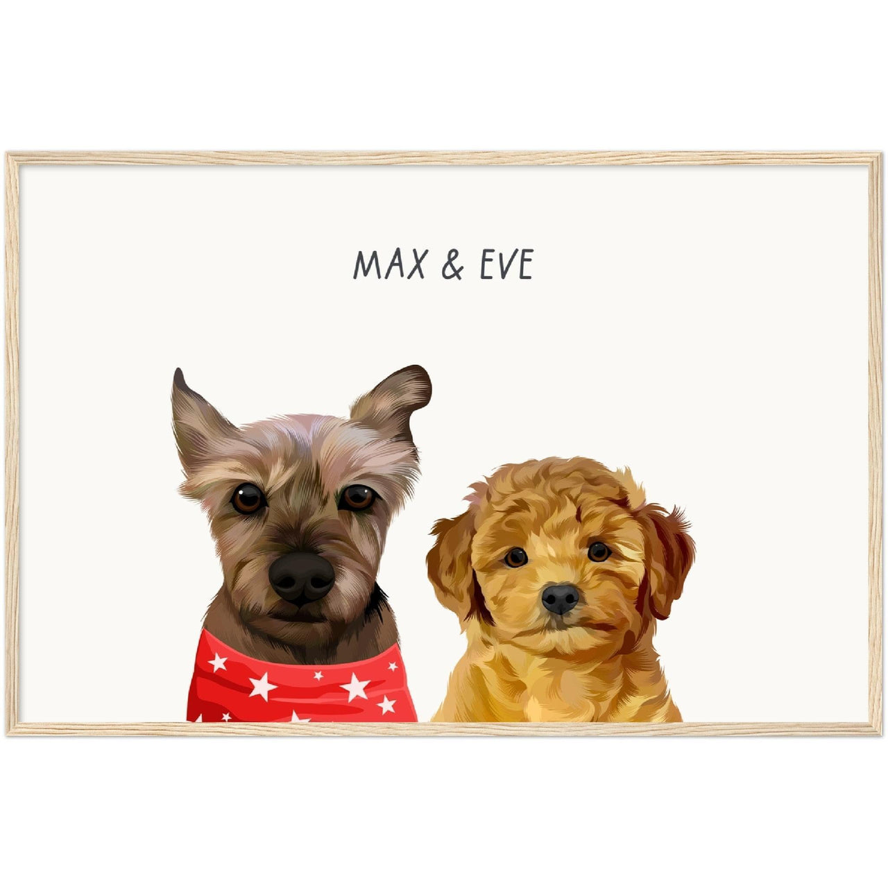 Custom Two Pet Portrait - Furiendship