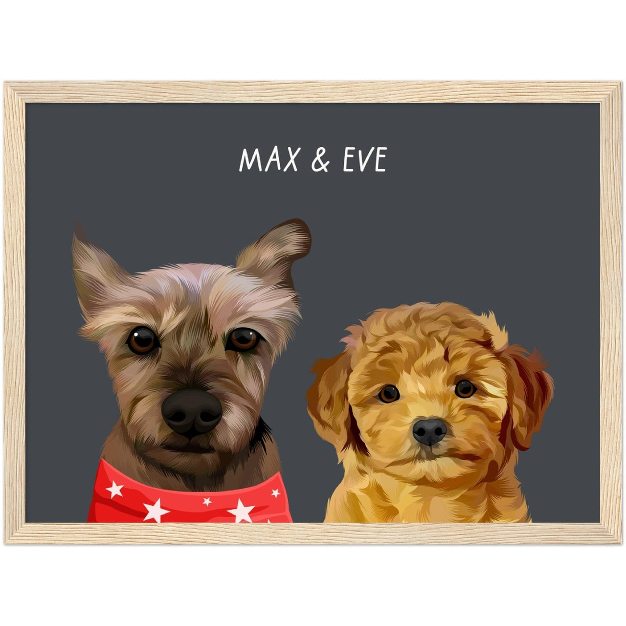 Custom Two Pet Portrait - Furiendship