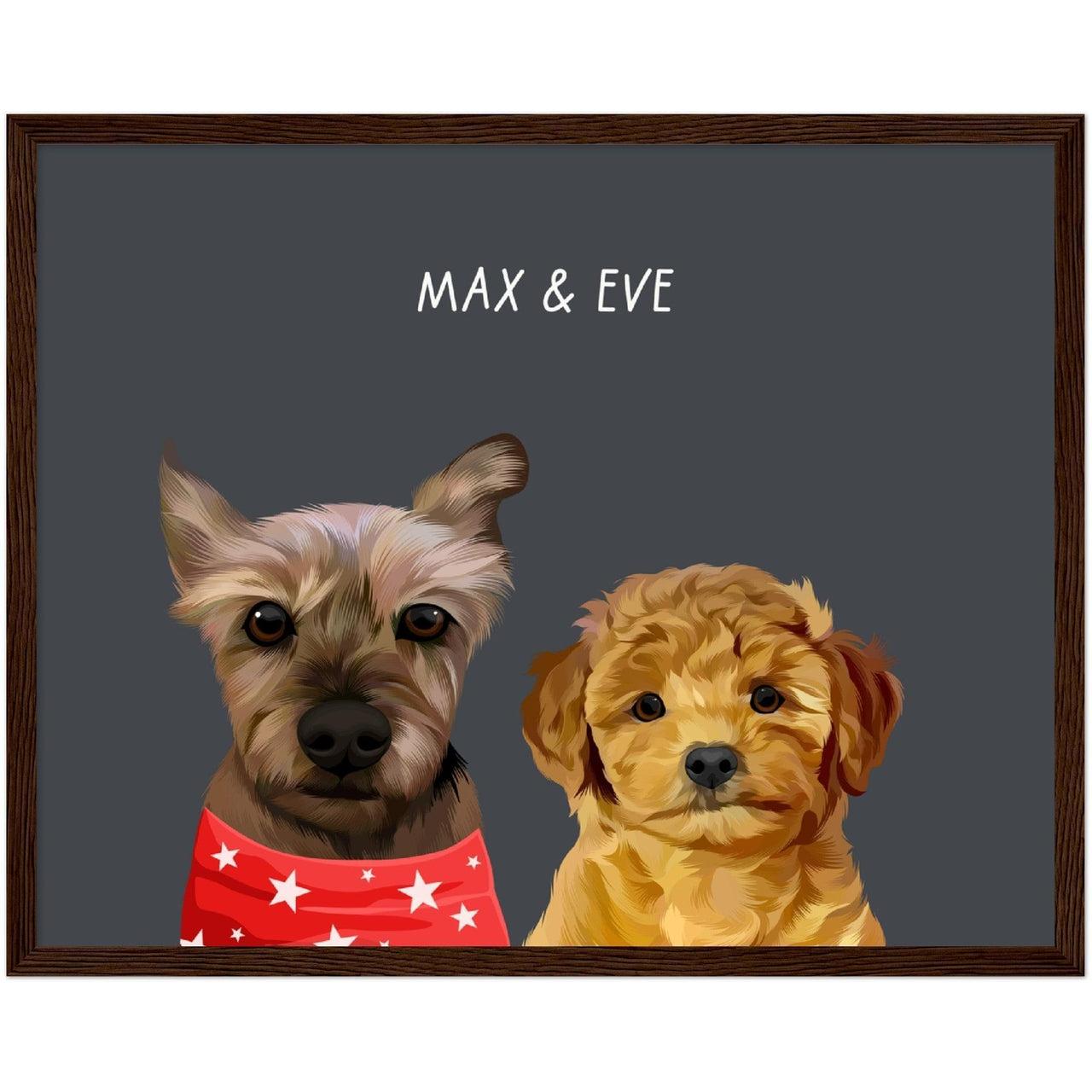 Custom Two Pet Portrait - Furiendship