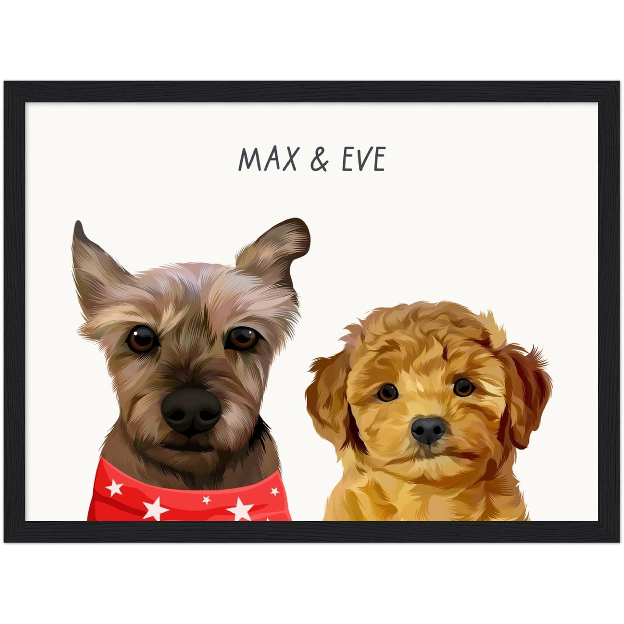 Custom Two Pet Portrait - Furiendship