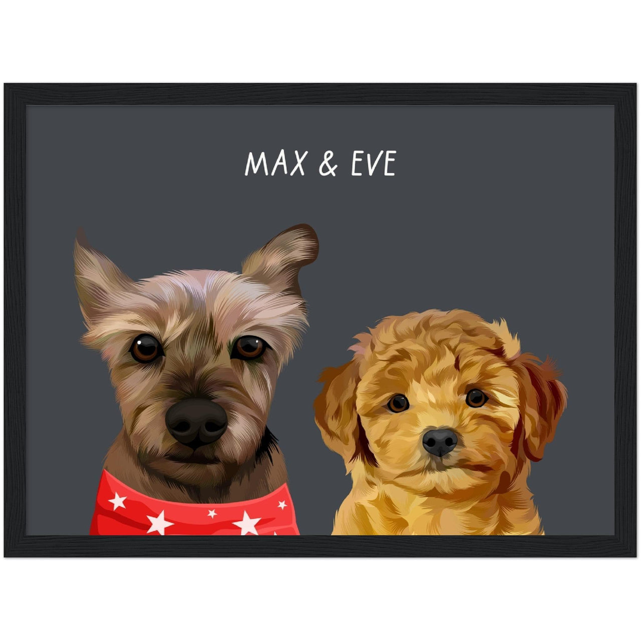 Custom Two Pet Portrait - Furiendship