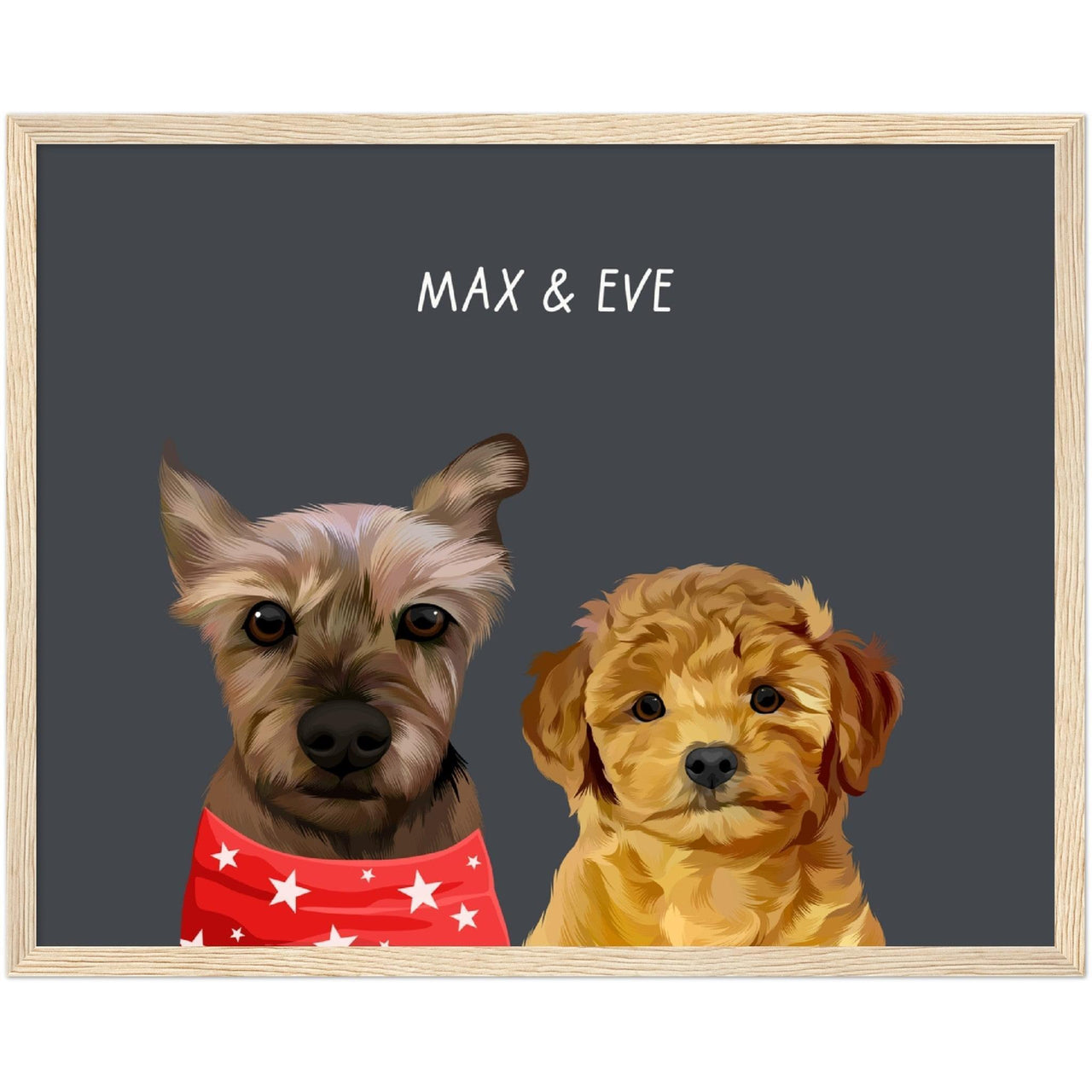 Custom Two Pet Portrait - Furiendship