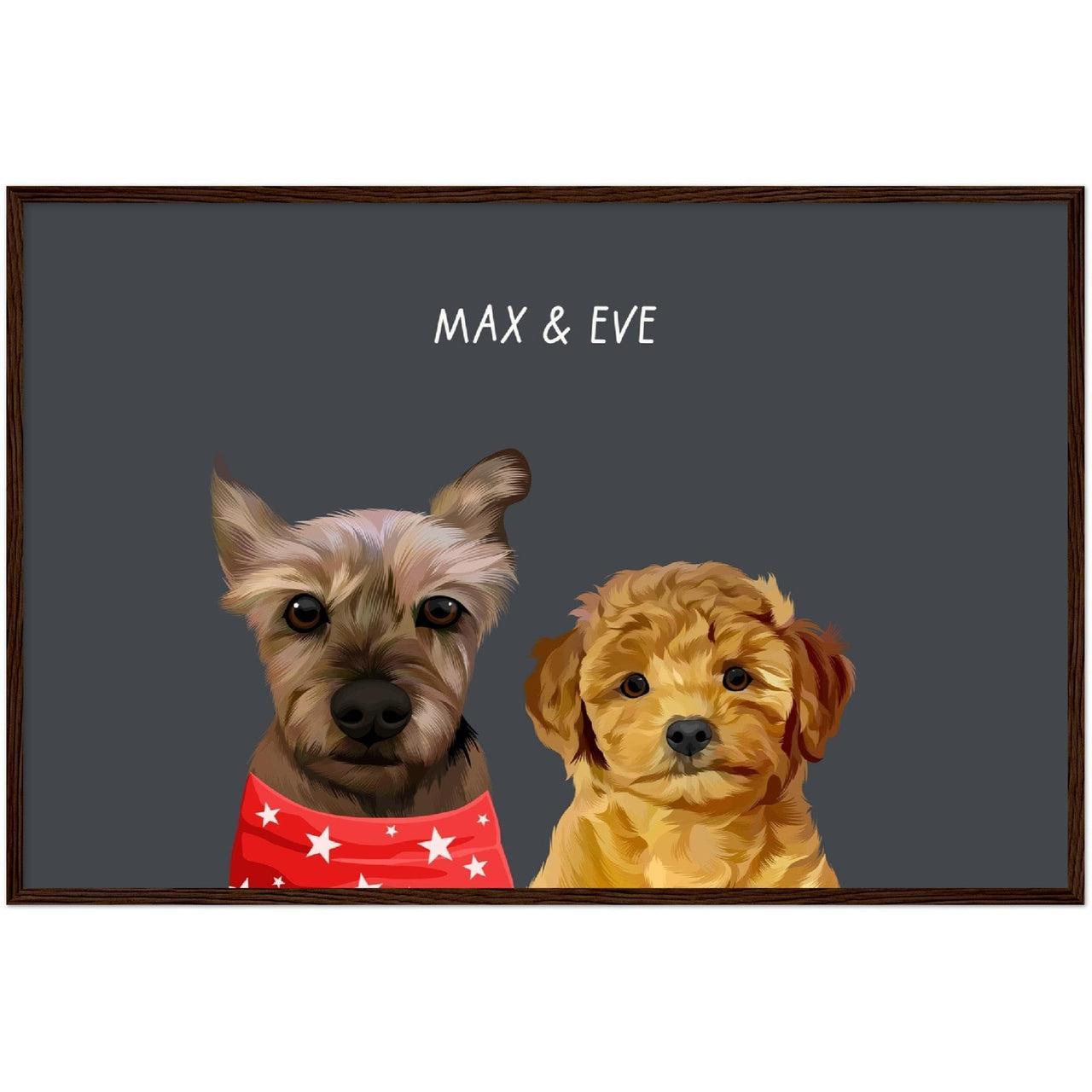 Custom Two Pet Portrait - Furiendship